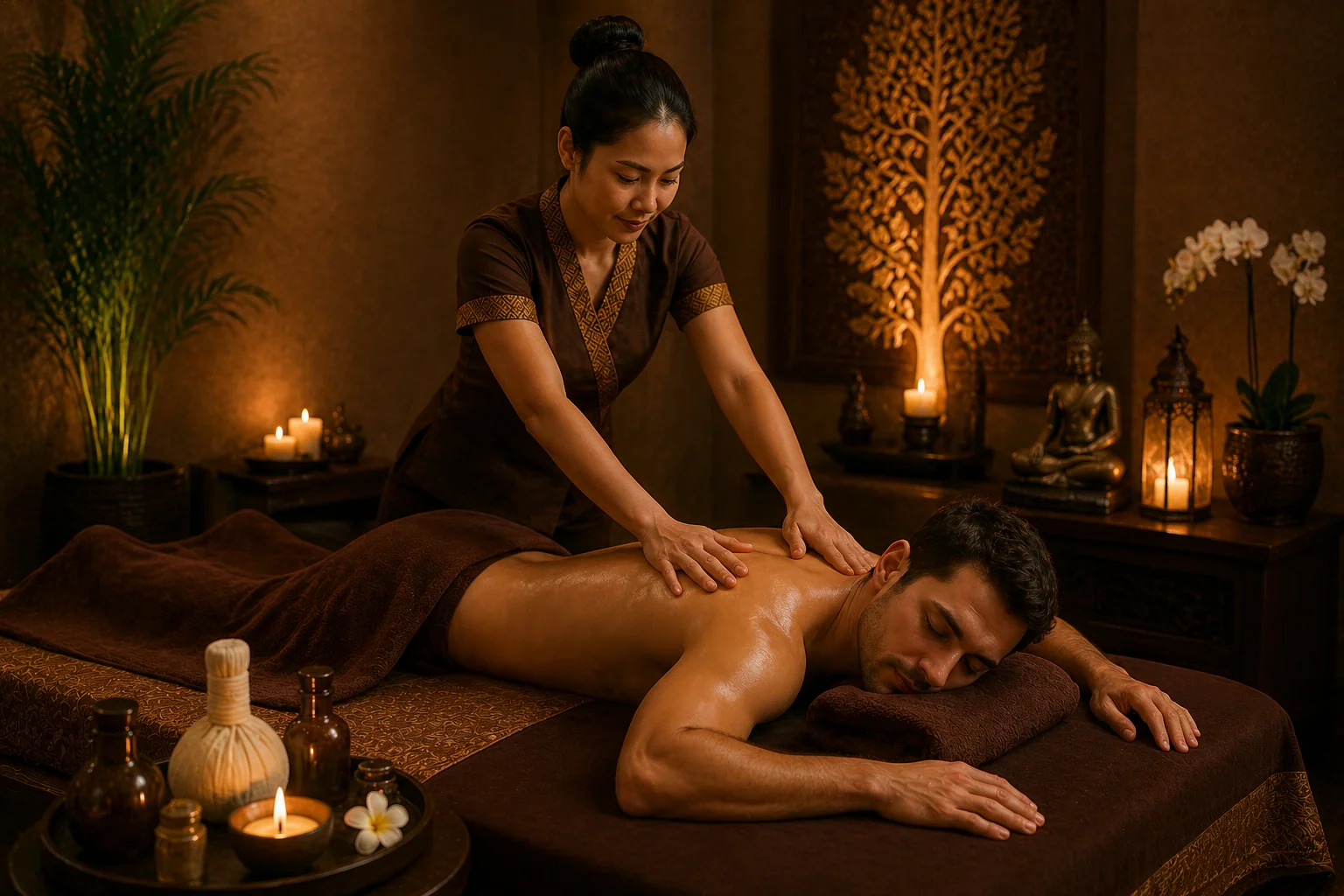 Full body massage in Abu Dhabi at Oryx Spa